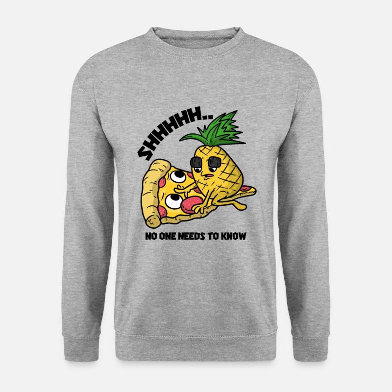 Pineapple seduces a pizza hawaii - Unisex Sweatshirt - salt & pepper