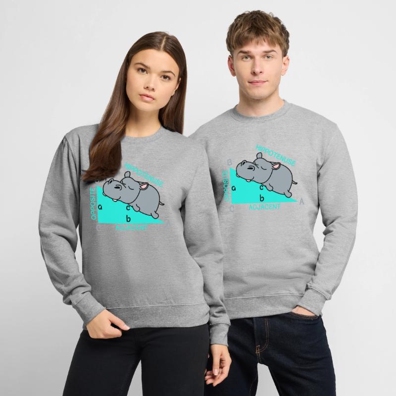 Hippotenuse math math math teacher joke fun Unisex Sweatshirt
