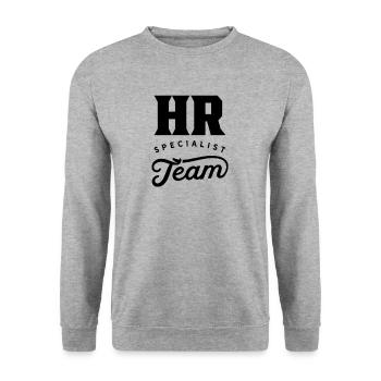 Spécialiste en ressources humaines - Sweat-shirt Unisexe - gris chiné - Devant - Alina (178cm) & Michal (187cm)