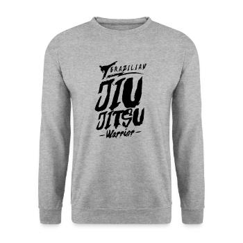 Brazilian Jiu Jitsu Coach BJJ Martial Arts Jiujitsu - Unisex Sweatshirt - salt & pepper - Front - Alina (178cm) & Michal (187cm)