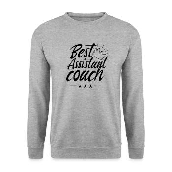 Best assistant trainer job profession trainer assistant - Unisex Sweatshirt - salt & pepper - Front - Alina (178cm) & Michal (187cm)