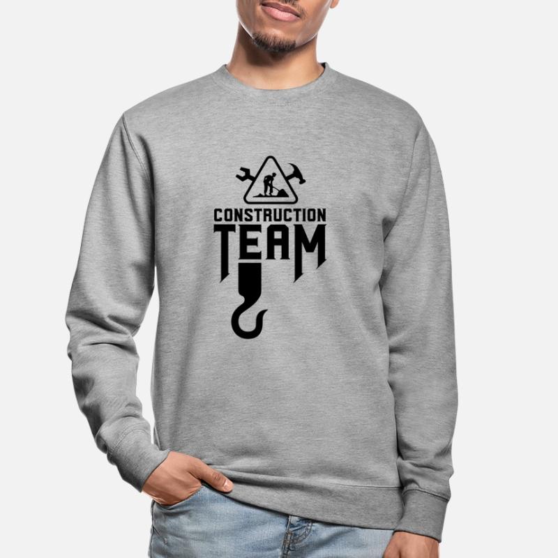 Construction site team construction workers building construction sites Unisex Sweatshirt