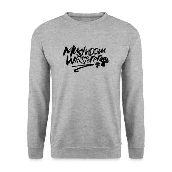 Mushroom Whisperer Collecting mushrooms mushroom pickers - Unisex Sweatshirt - salt & pepper - Front - Alina (178cm) & Michal (187cm)