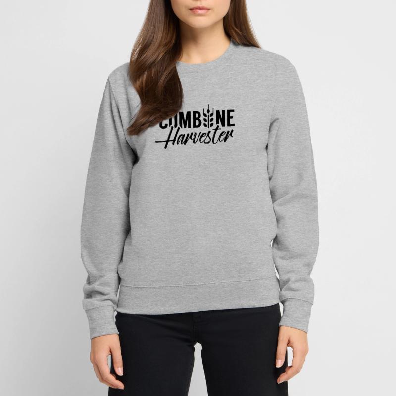 Moissonneuses-batteuses chauffeur moisson machine agricole moissonneuse-batteuse Sweat-shirt Unisexe