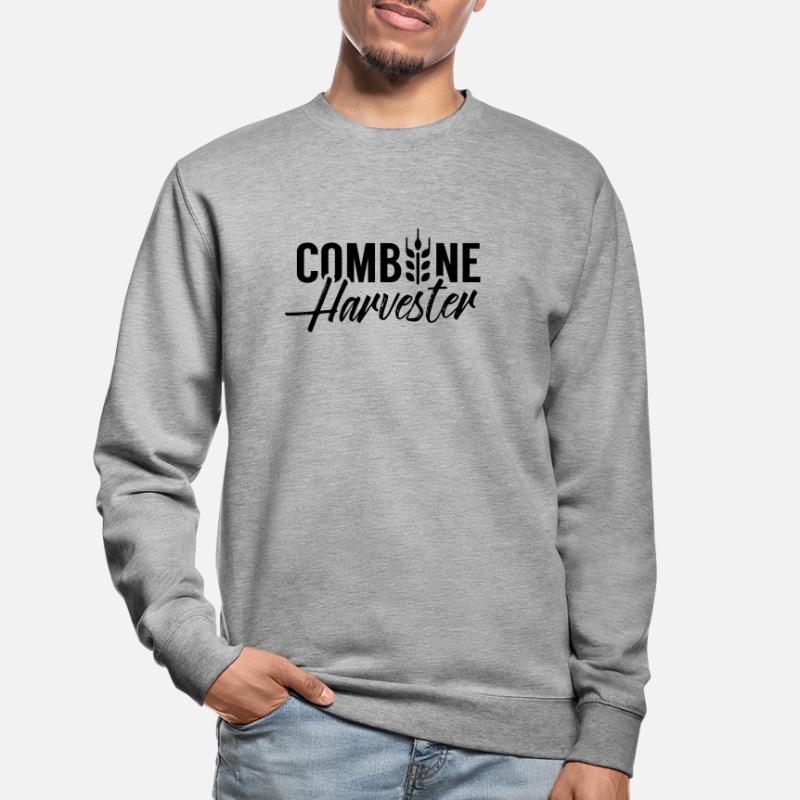 Moissonneuses-batteuses chauffeur moisson machine agricole moissonneuse-batteuse Sweat-shirt Unisexe