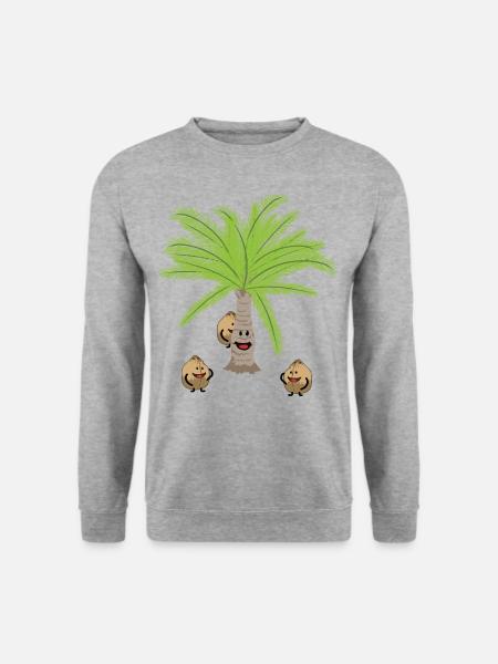 Cocotiers Noix Noix Botanique - Sweat-shirt Unisexe - gris chiné