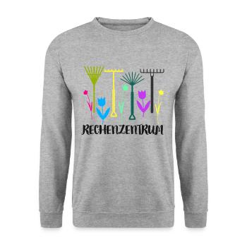 Centre de calcul jardinier Humour Jardinage Amusant - Sweat-shirt Unisexe - gris chiné - Devant - Alina (178cm) & Michal (187cm)