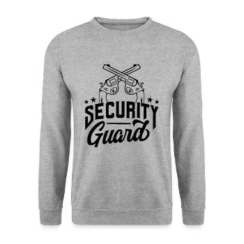 Security Officer Security Security Security Guard - Unisex Sweatshirt - salt & pepper - Front - Alina (178cm) & Michal (187cm)