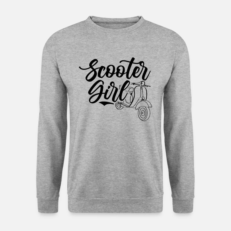 Scooter moped scooter moped rider - Unisex Sweatshirt - salt & pepper