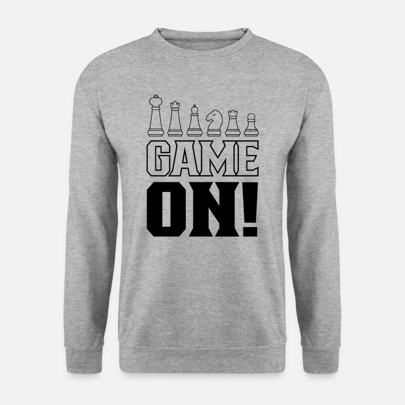 Jeu d’échecs d’échecs - Sweat-shirt Unisexe - gris chiné