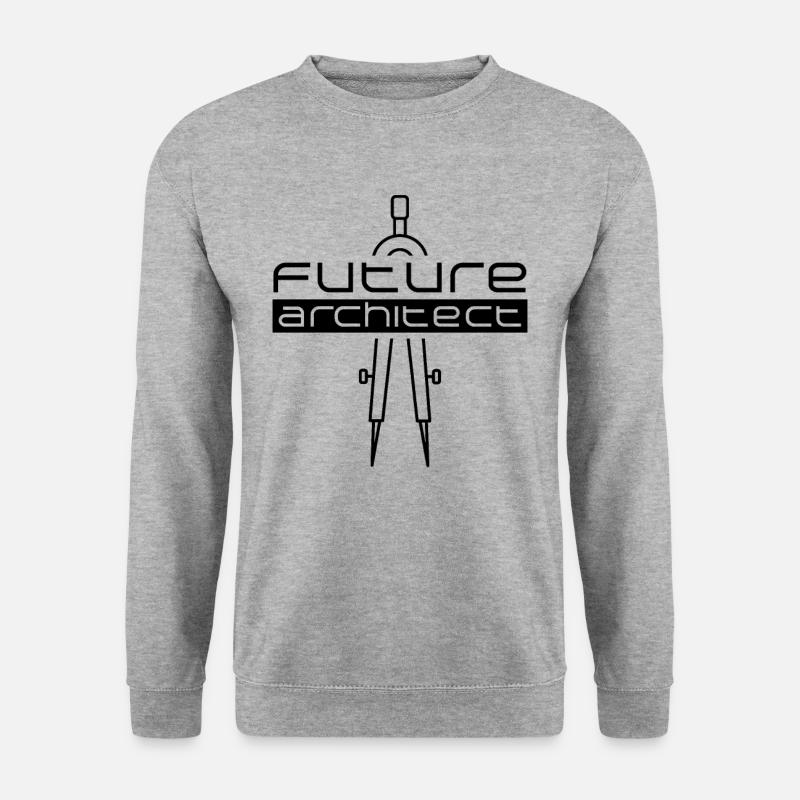 Architecte de l’architecture future architecte - Sweat-shirt Unisexe - gris chiné