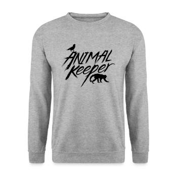 Animal Keeper Animal Keeper Animal Care - Unisex Sweatshirt - salt & pepper - Front - Alina (178cm) & Michal (187cm)