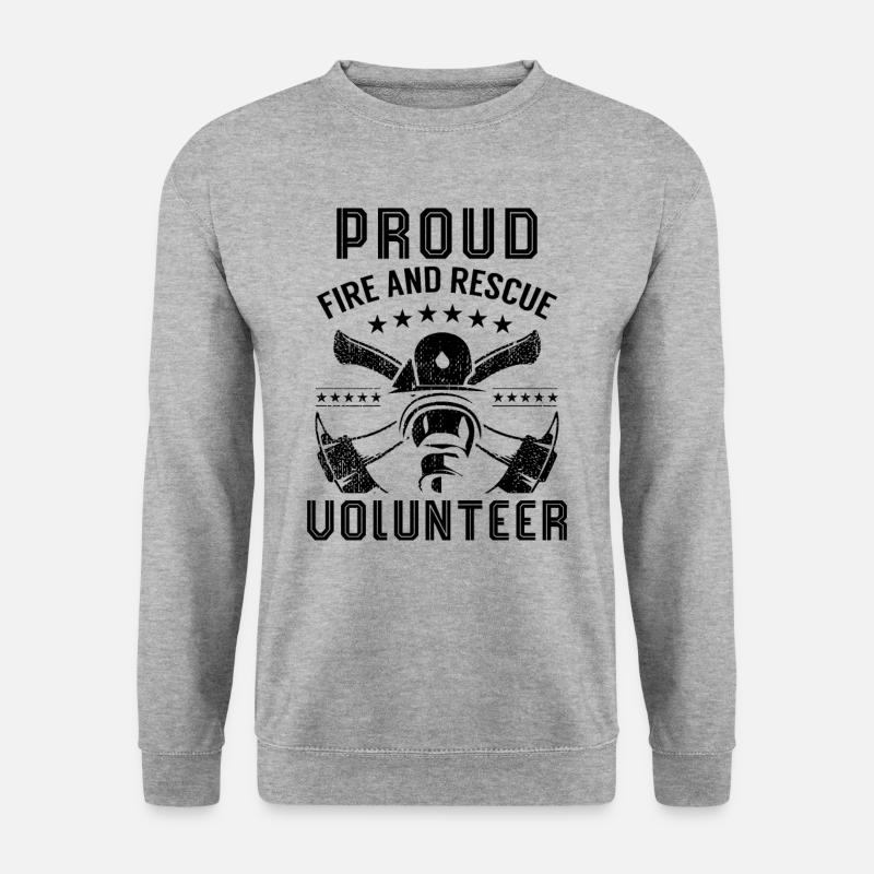 Volunteer Firefighter Firefighter Firefighter - Unisex Sweatshirt - salt & pepper