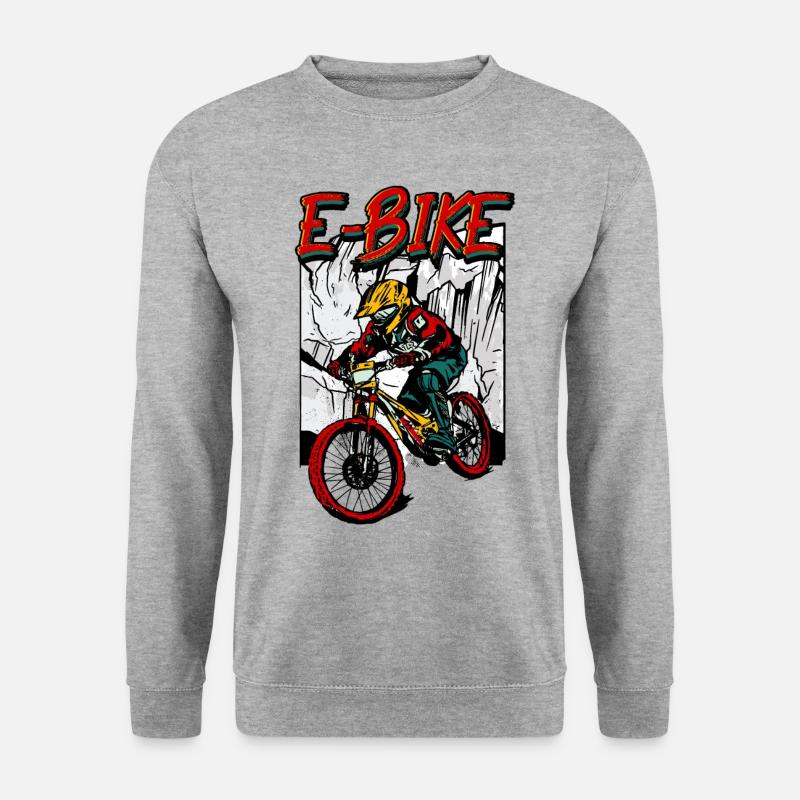 Pedelec E-Bike - Unisex Pullover - Weißgrau meliert