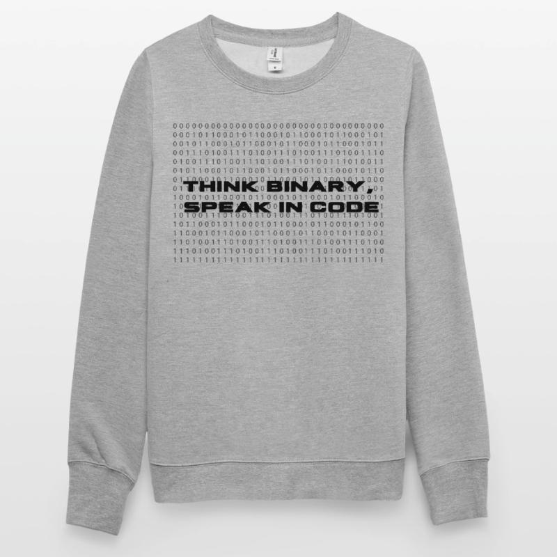 Think binary - speak in code³ Unisex Pullover