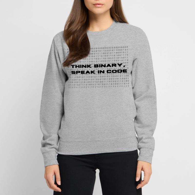 Think binary - speak in code³ Unisex Pullover