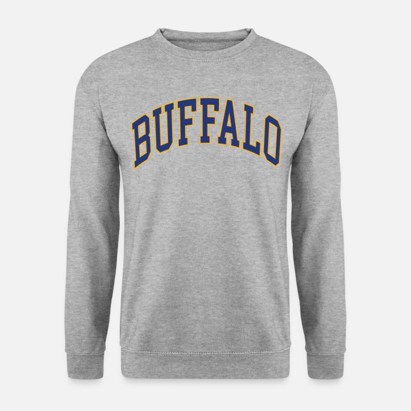 Buffalo - Unisex Pullover - Weißgrau meliert