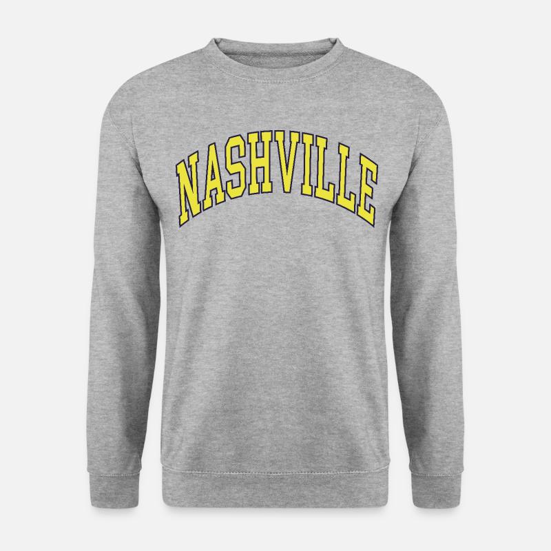 Nashville - Unisex Pullover - Weißgrau meliert