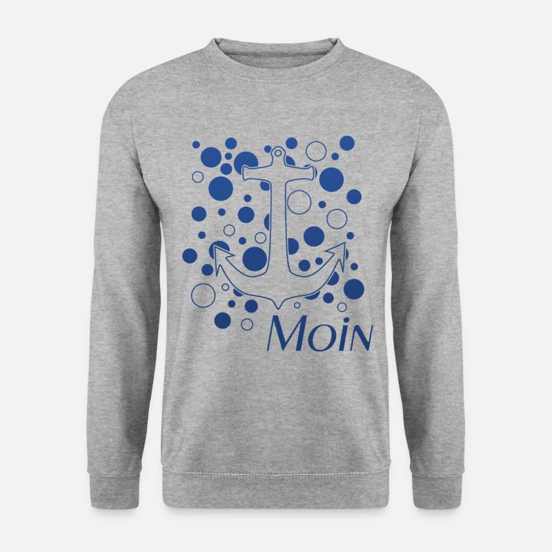 Moin - Unisex Pullover - Weißgrau meliert