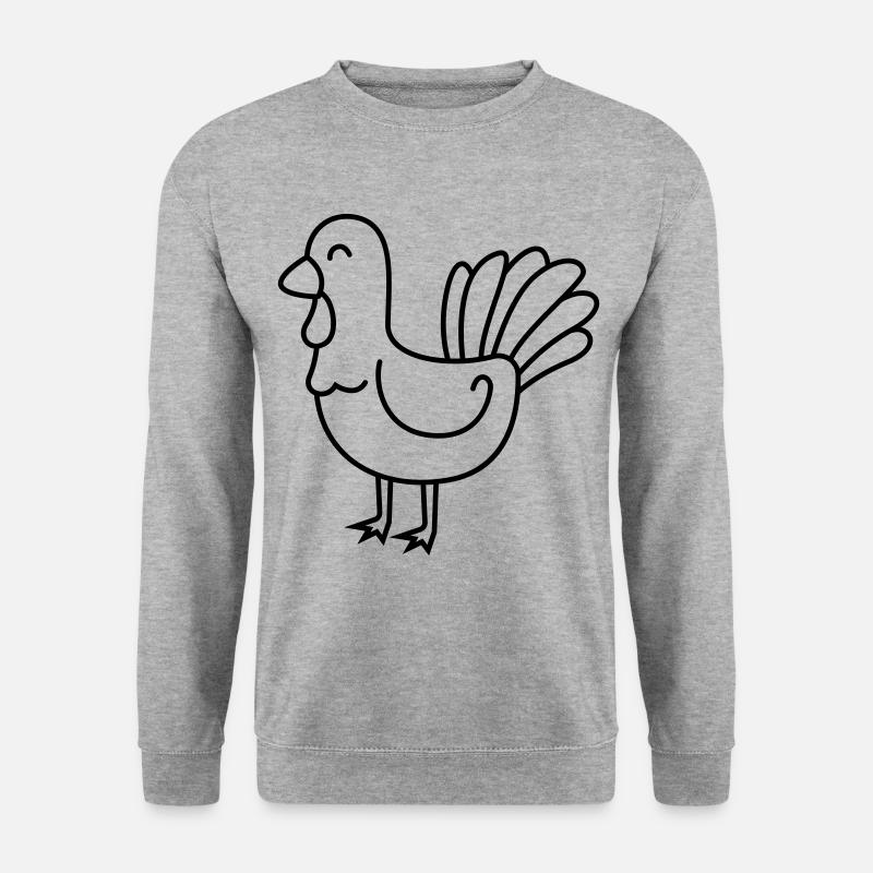 Truthan Comic Tier - Unisex Pullover - Weißgrau meliert