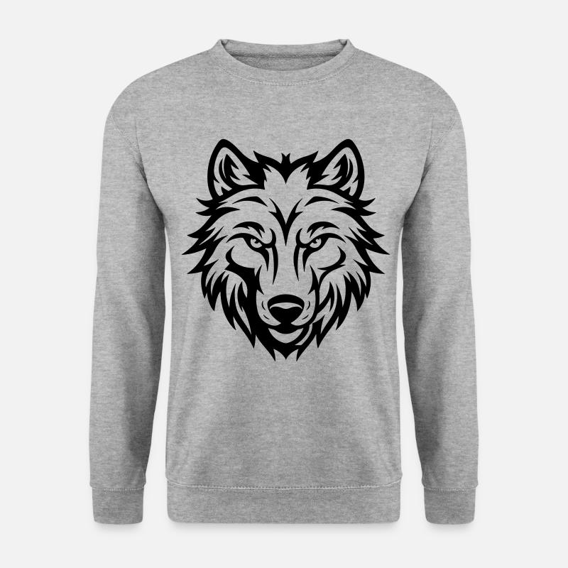 Wolf Head - Unisex Sweatshirt - salt & pepper