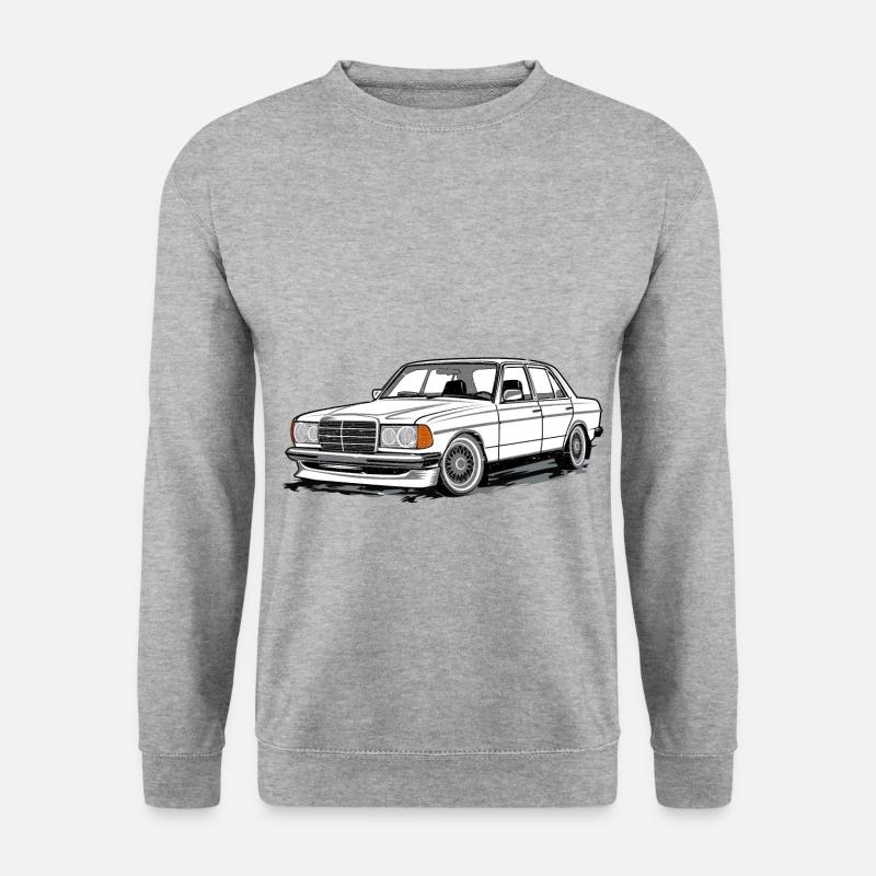 W123 Silhouette - Unisex Pullover - Weißgrau meliert