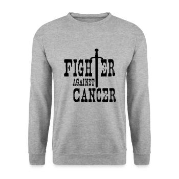 La lutte contre le cancer ! - Sweat-shirt Unisexe - gris chiné - Devant - Alina (178cm) & Michal (187cm)