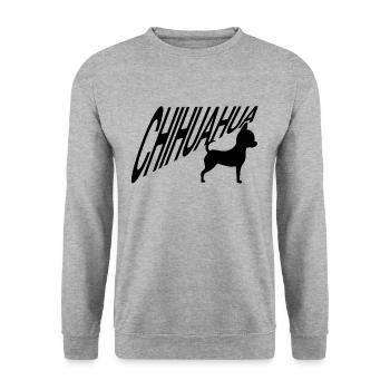 CHIHUAHUA - Sweat-shirt Unisexe - gris chiné - Devant - Alina (178cm) & Michal (187cm)