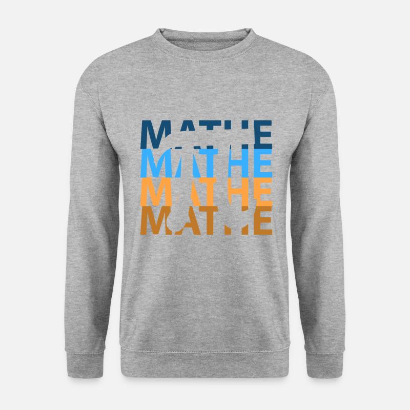 Math maths - Sweat-shirt Unisexe - gris chiné