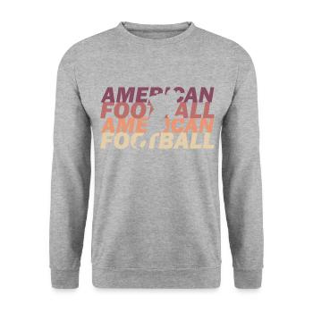 Football américain - Sweat-shirt Unisexe - gris chiné - Devant - Alina (178cm) & Michal (187cm)