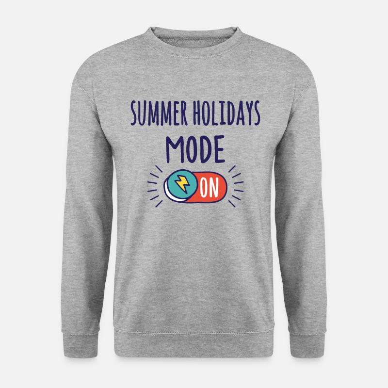 Sommerferien Modus An - Unisex Pullover - Weißgrau meliert