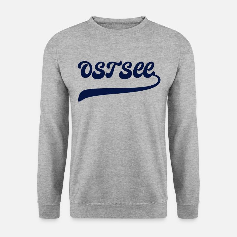 Ostsee - Unisex Pullover - Weißgrau meliert