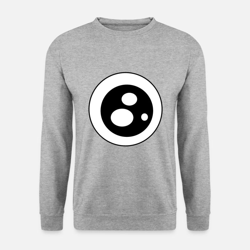 Auge Zyklop Glubschauge - Unisex Pullover - Weißgrau meliert