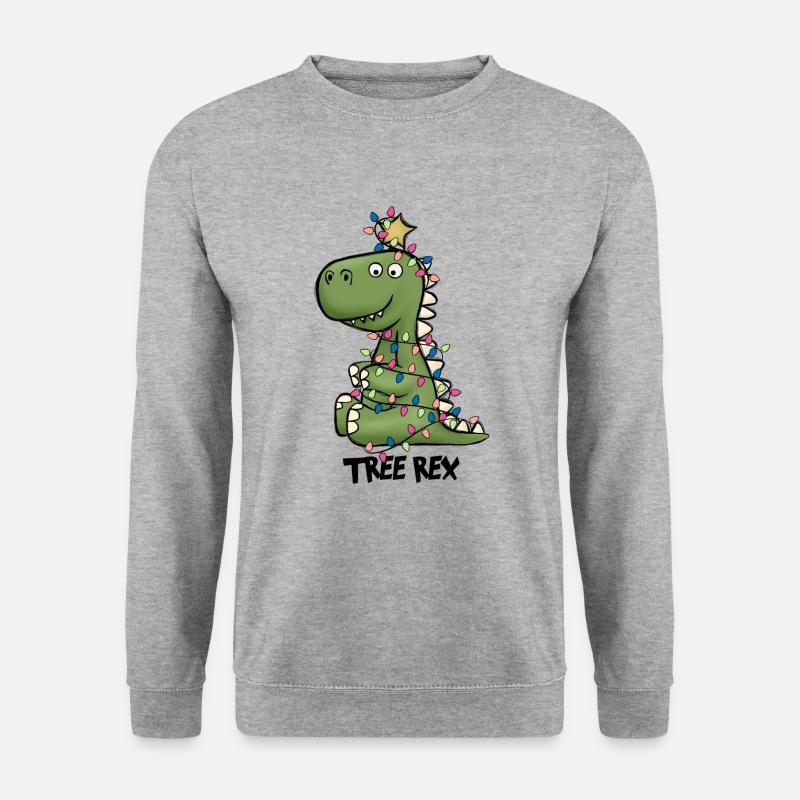 Christmas Dinosaur Tree Rex - Unisex Sweatshirt - salt & pepper