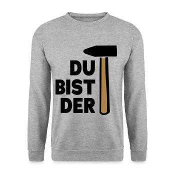 Vous êtes une super idée cadeau - Sweat-shirt Unisexe - gris chiné - Devant - Alina (178cm) & Michal (187cm)