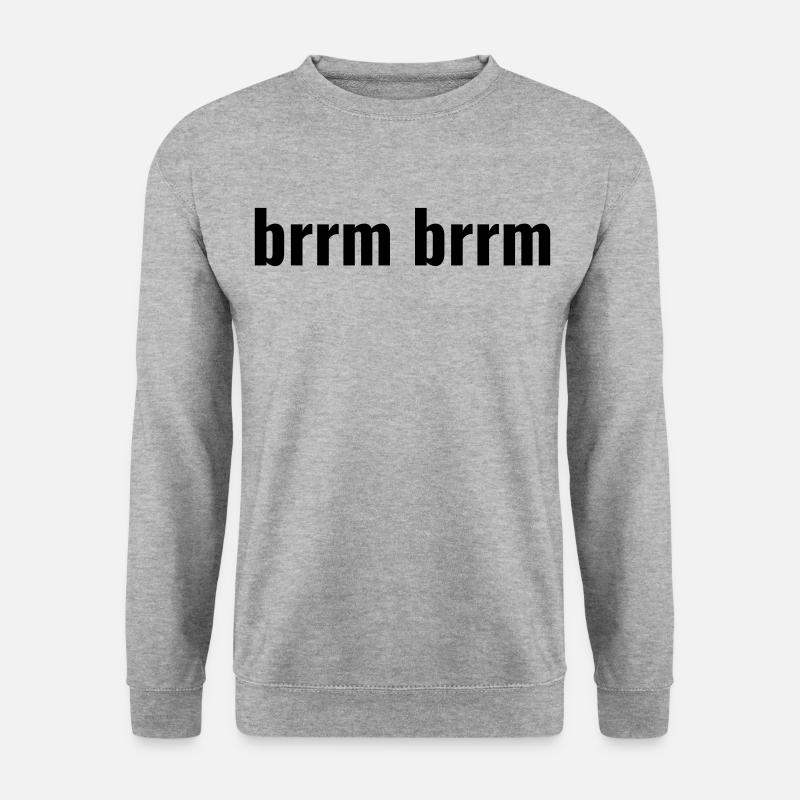 brrm brrm - Unisex Pullover - Weißgrau meliert