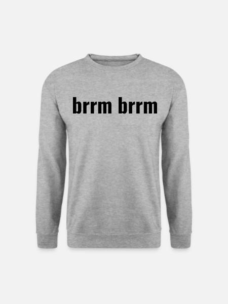 brrm brrm - Unisex Pullover - Weißgrau meliert
