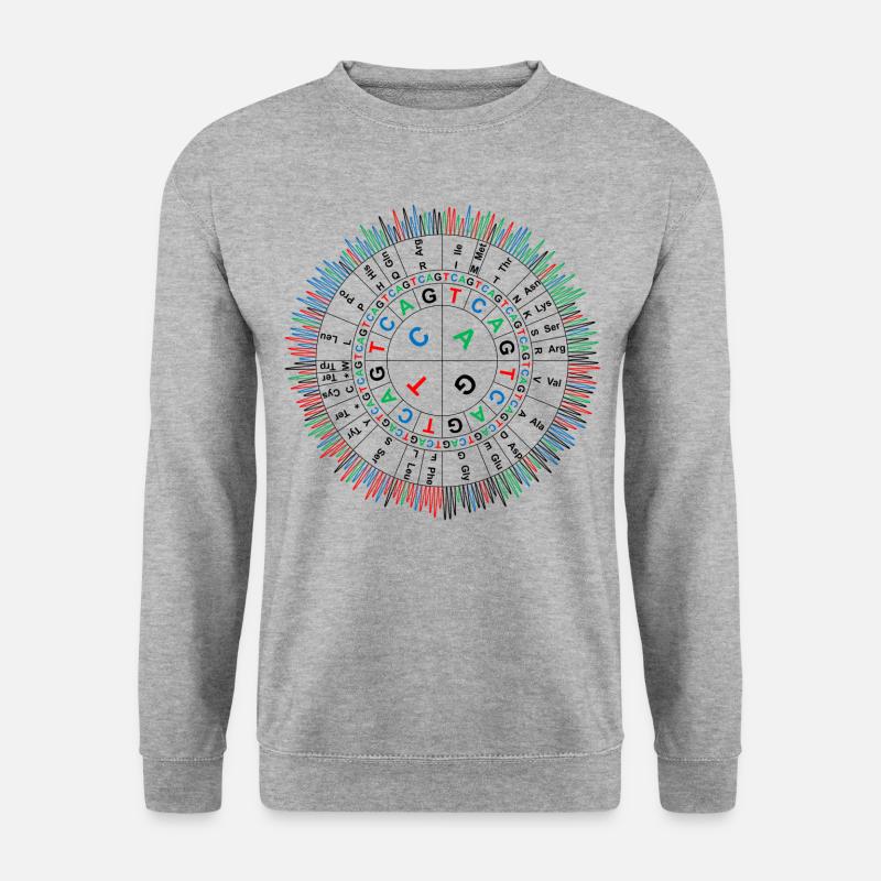 Sanger Codon Kreis - Unisex Pullover - Weißgrau meliert