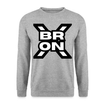Le BRONX ! - Sweat-shirt Unisexe - gris chiné - Devant - Alina (178cm) & Michal (187cm)