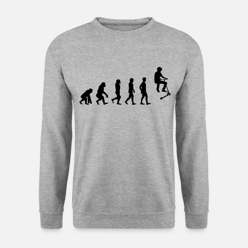 Stunt Scooter Freestyle Scootering Evolution - Sweat-shirt Unisexe - gris chiné