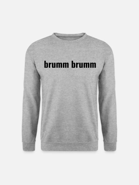 brumm brumm - Unisex Pullover - Weißgrau meliert