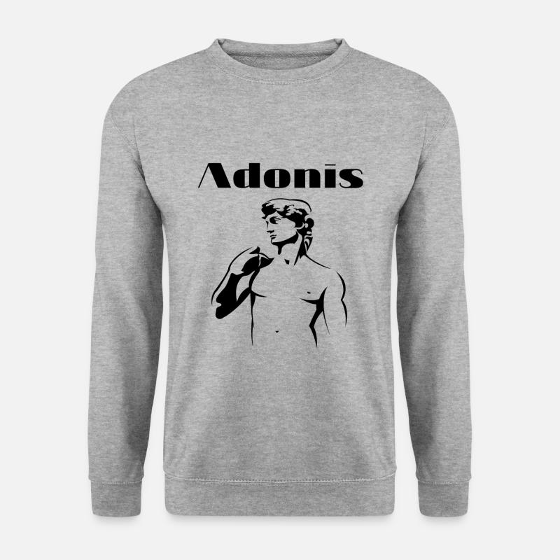 Adonis - Unisex Pullover - Weißgrau meliert