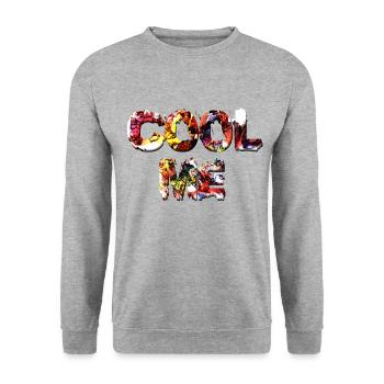 Cool Me - Unisex Sweatshirt - salt & pepper - Front - Alina (178cm) & Michal (187cm)