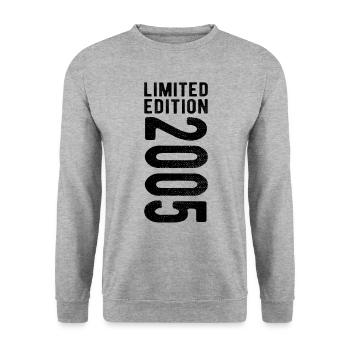 limited edition 2005 - Unisex Pullover - Weißgrau meliert - Vorne - Alina (178cm) & Michal (187cm)