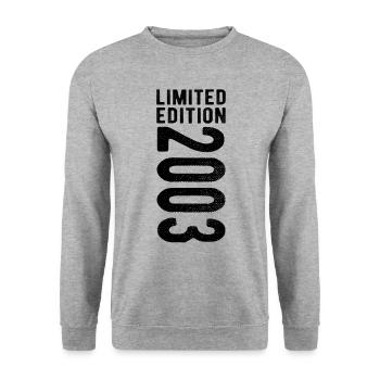 édition limitée 2003 - Sweat-shirt Unisexe - gris chiné - Devant - Alina (178cm) & Michal (187cm)