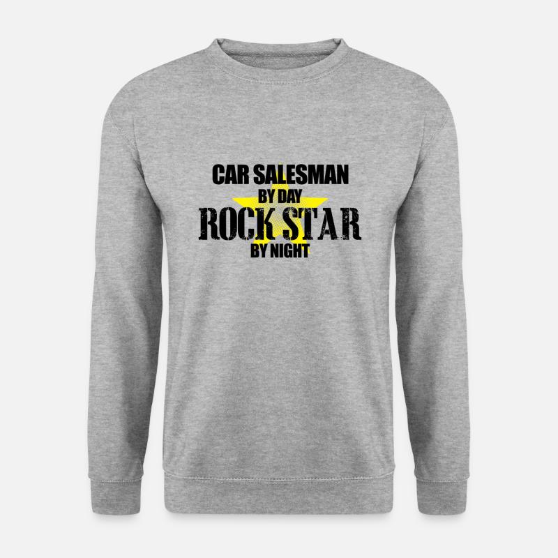 Car salesman - Unisex Pullover - Weißgrau meliert