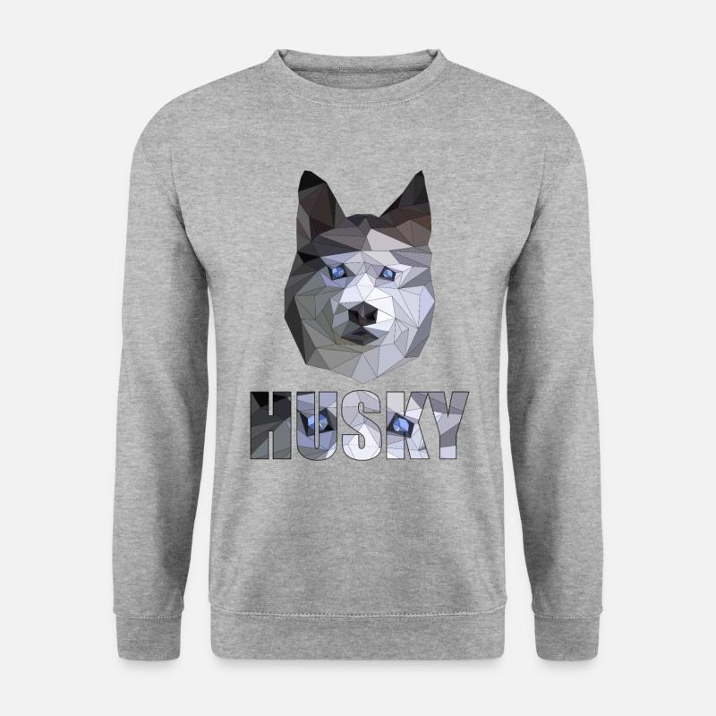 Husky Polygon - Unisex Sweatshirt - salt & pepper