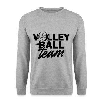 Volleyball Team Volleyball Players Volleyball Players - Unisex Sweatshirt - salt & pepper - Front - Alina (178cm) & Michal (187cm)