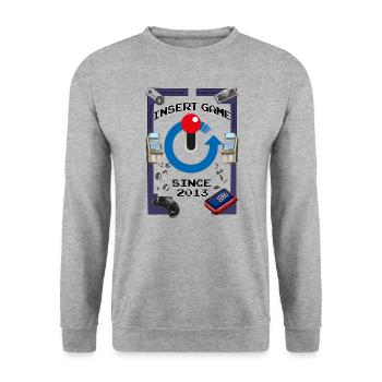 10th Anniversay (Light Design) - Unisex Sweatshirt - salt & pepper - Front - Alina (178cm) & Michal (187cm)