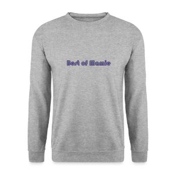 GRANNY. MOTHER's DAY. HAPPY BIRTHDAY GRANNY. I LOVE YOU - Unisex Sweatshirt - salt & pepper - Front - Alina (178cm) & Michal (187cm)
